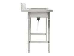 Fregadero de cocina Fregadero individual Acero inoxidable