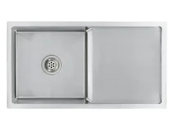 Fregadero de cocina hecho a mano de acero inoxidable