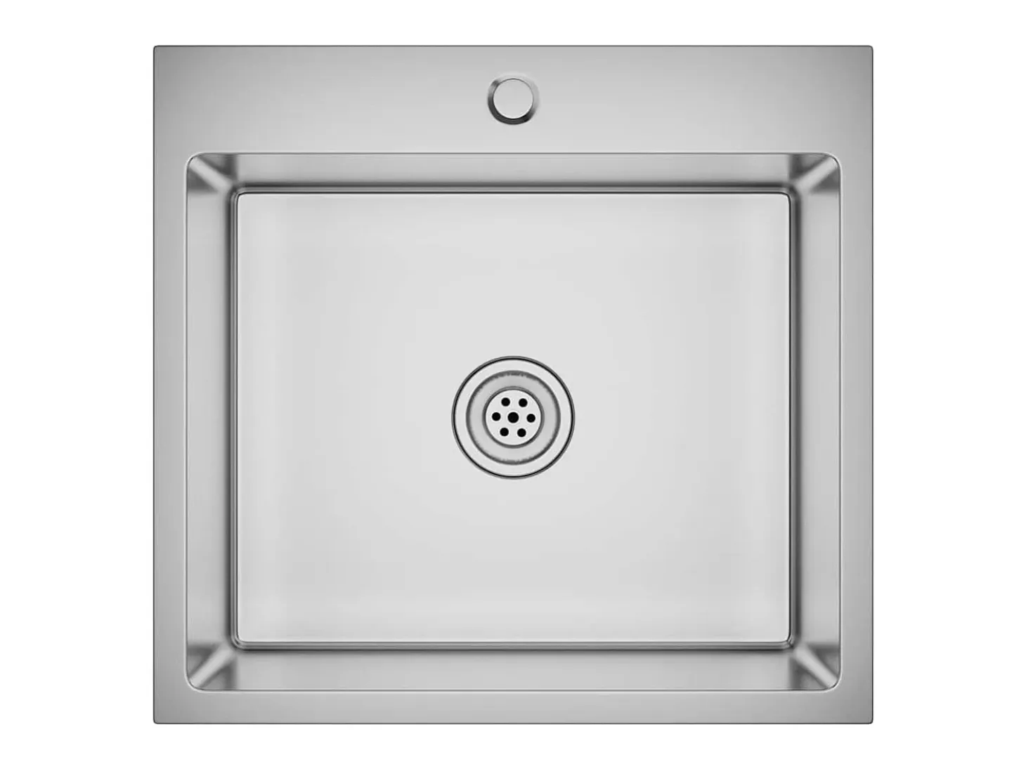 Fregadero de cocina hecho a mano de acero inoxidable