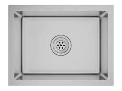 Fregadero de cocina hecho a mano de acero inoxidable
