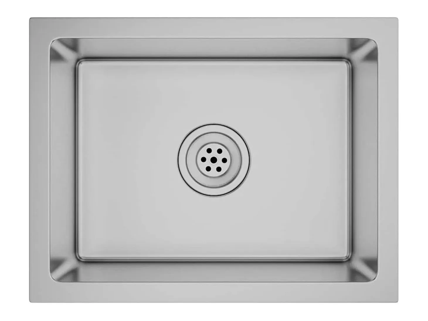Fregadero de cocina hecho a mano de acero inoxidable