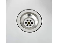Fregadero de cocina hecho a mano de acero inoxidable