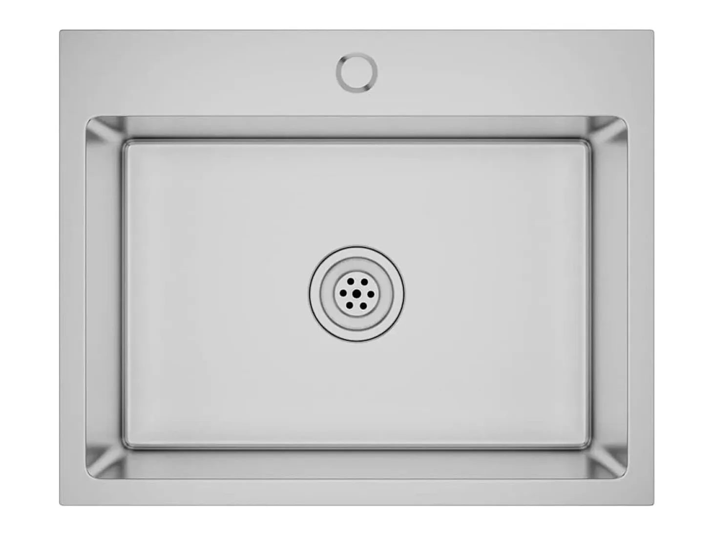 Fregadero de cocina hecho a mano de acero inoxidable