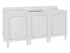 Fregadero de cocina industrial 180 x 60 x 96 cm acero inoxidable 02_0000721