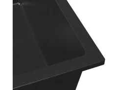 Fregadero de cocina negro 38 x 44 x 20 cm Granito