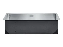 Fregadero de Cocina SucceBuy Fregadero de Cocina de 70 cm, de un Seno y Bajo Encimera, de Acero Inoxidable