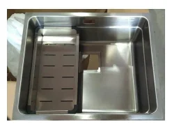 Fregadero de un seno en inox con bandeja Libia 54 cm(ancho) 44 cm(largo)