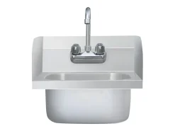 Fregadero lavamanos comercial con grifo de acero inoxidable ES408325