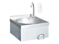 Fregadero lavamanos con grifo y dispensador de jabón acero inox ES439437