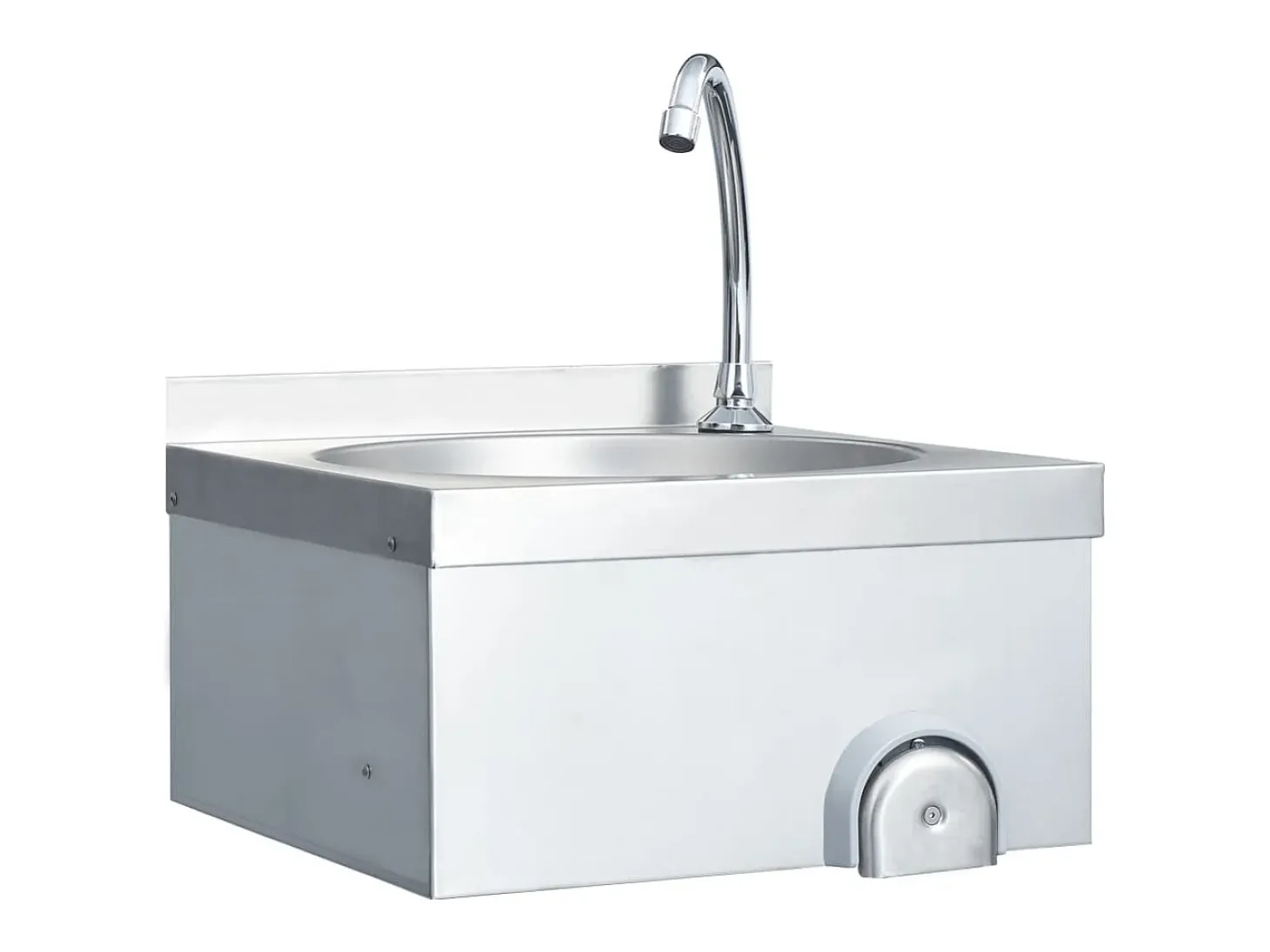 Fregadero lavamanos con grifo y dispensador de jabón acero inox ES439437