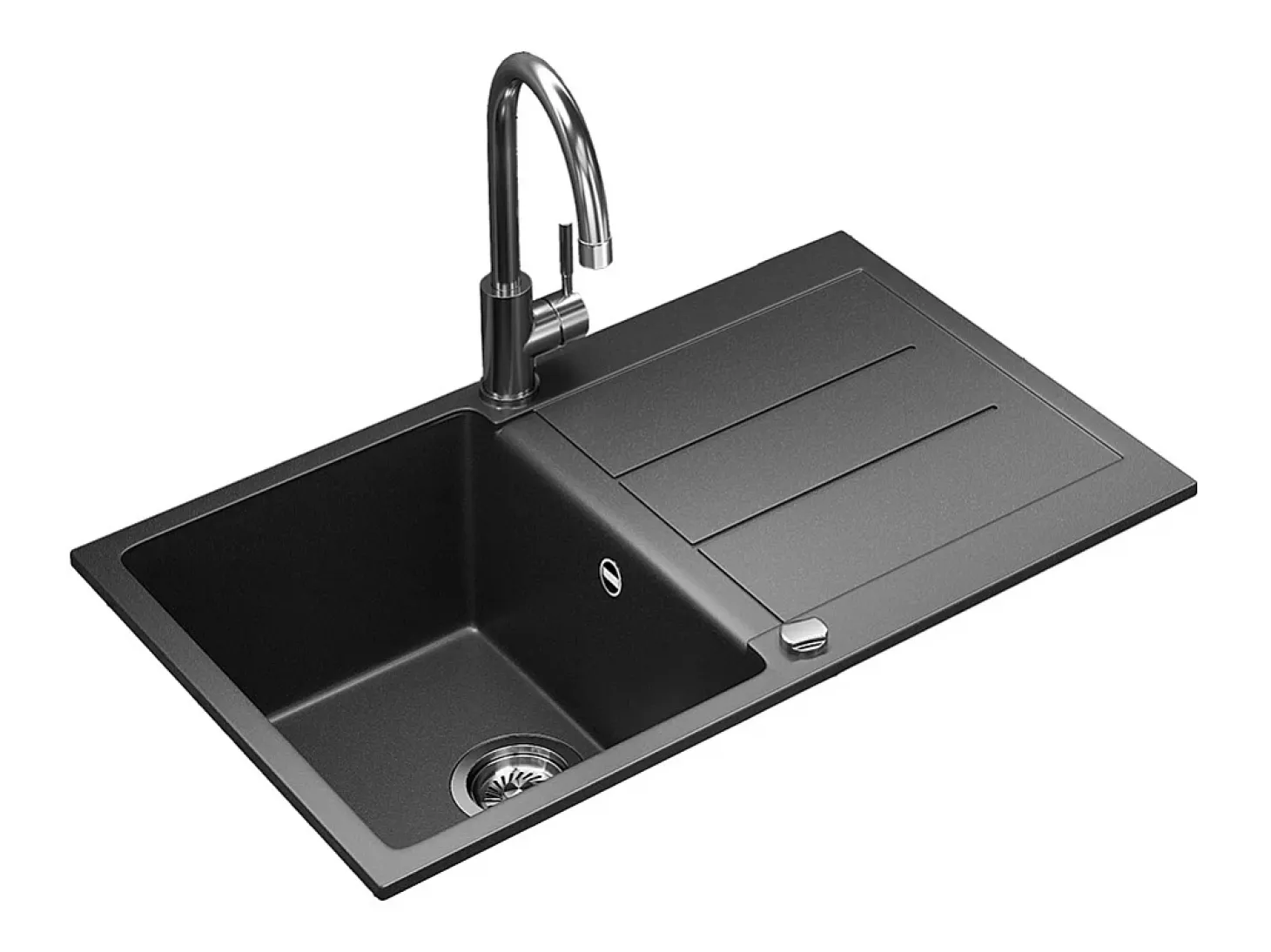 Fregadero negro 78x50x20 kapstadt