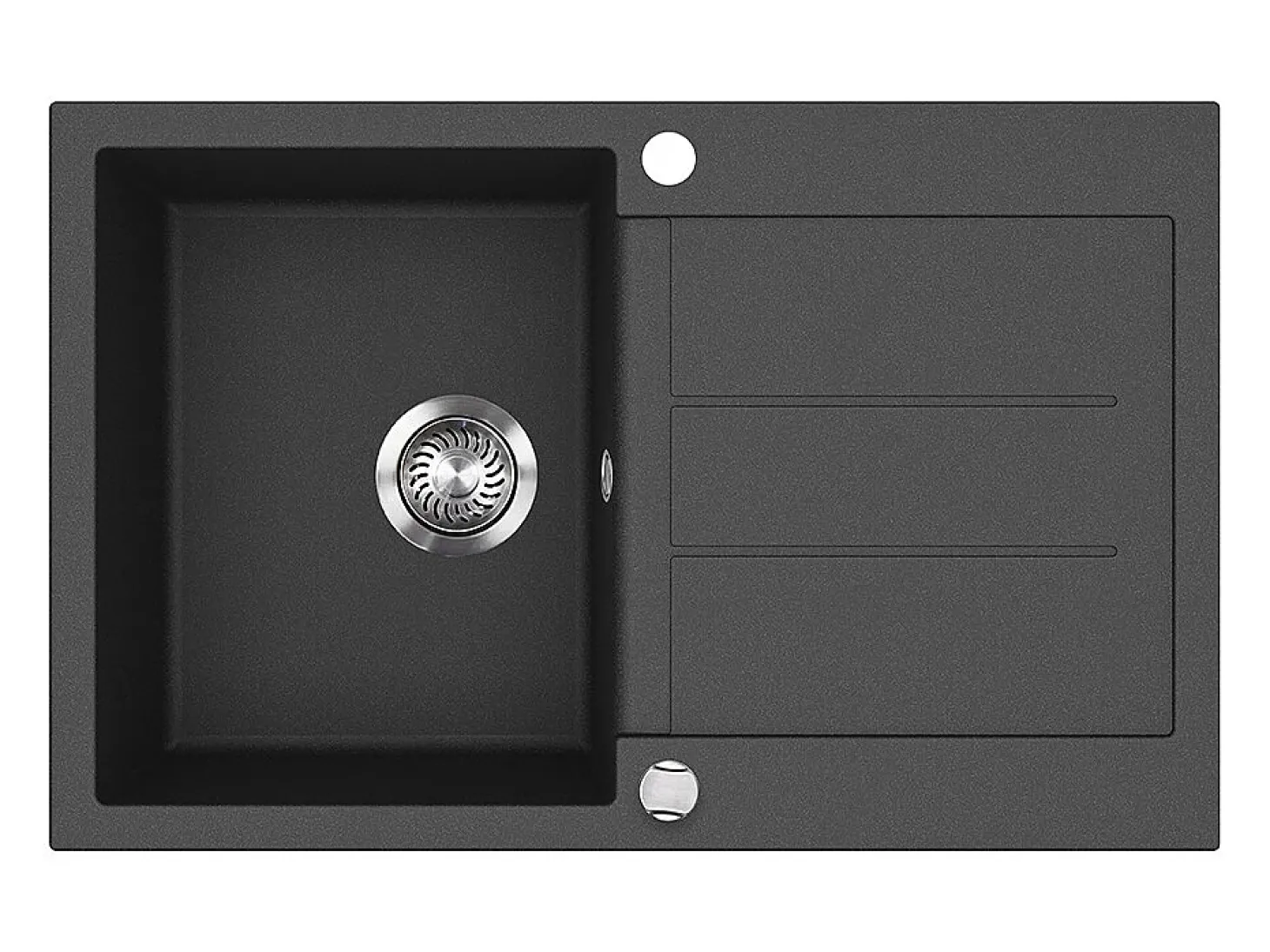 Fregadero negro 78x50x20 kapstadt