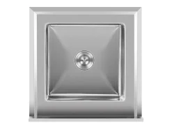 Fregadero profesional de un seno 40 x 40 x 25 cm acero inoxidable 14_0000162