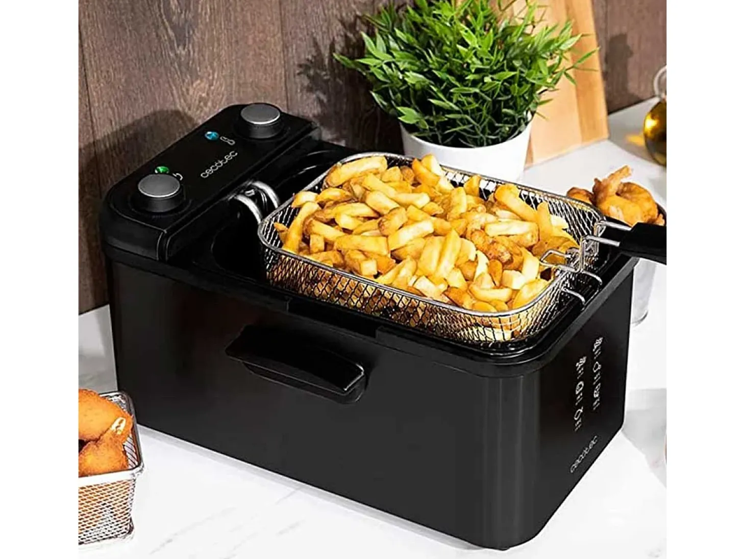 Freidora Cecotec CleanFry Infinity 3000 Black 2400W 3L negro