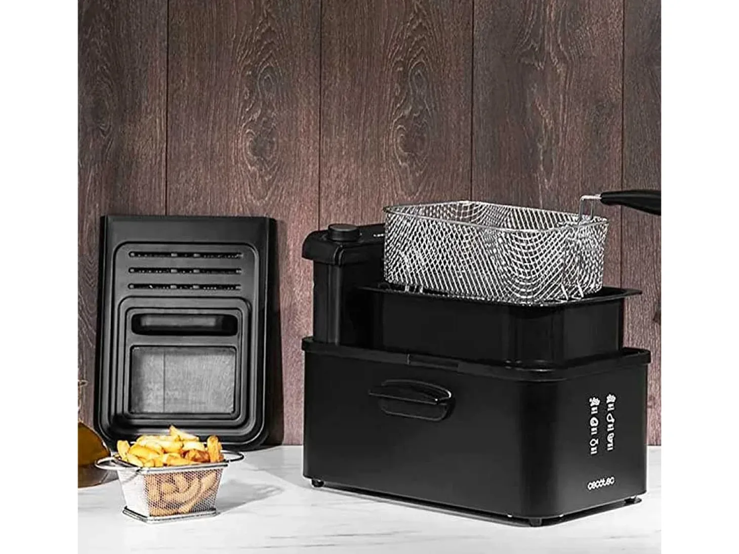 Freidora Cecotec CleanFry Infinity 3000 Black 2400W 3L negro