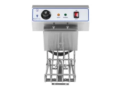 Freidora de acero inoxidable 1 depósito de 10 litros resistencia extraíble grifo de vaciado profesional 3614011