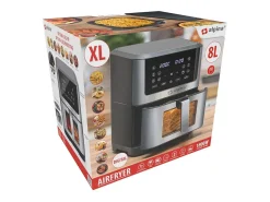 Freidora de aire Alpina 1800W 8L control táctil inox