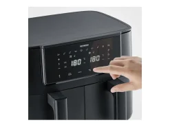 Freidora de aire caliente SEVERIN FR2463 8L doble cubeta 2600W 10 programas con función Sync Cook