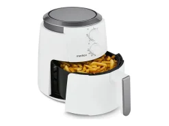 Freidora de aire caliente MEDION MD13020 1500W, 4,7L, Temporizador 60 min, Temperatura ajustable hasta 200°C, Blanco