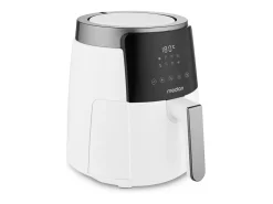 Freidora de Aire Caliente Digital MEDION MD13030 1500W - 4,7L, 8 Programas, Temporizador 60 min, Temperatura hasta 200°C - Blanco