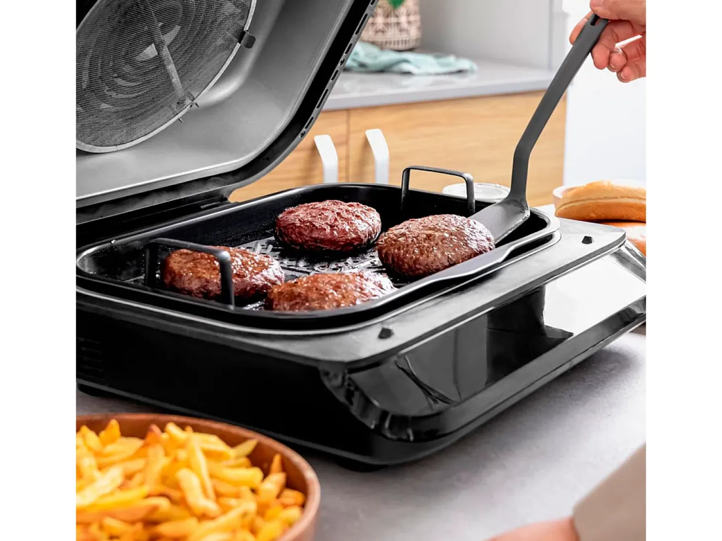 Freidora de aire Cecotec Cecofry FireDome 6000 6L 6 modos de cocinado negro