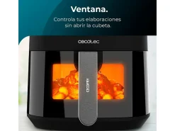Freidora de aire Cecotec Cecofry Fantastik Window 4000 1400W 4L negro