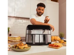 Freidora de aire Cecotec Cecofry Advance 9000 inox 9L 2800W 8 programas negro