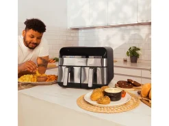 Freidora de aire Cecotec Cecofry Advance 9000 inox 9L 2800W 8 programas negro