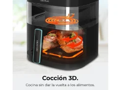 Freidora de aire Cecotec Cecofry DuoHeat 6000 2200W 6L 3 en 1 negro