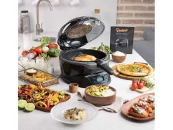 Freidora de aire Cecotec TurboCecofry 4D Healthy 1350W 3,5L 8 modos de cocinado con accesorios negro
