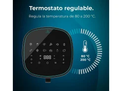 Freidora de aire Cecotec Cecofry Fantastik Window 6500 1700W 6,5L con ventana negro
