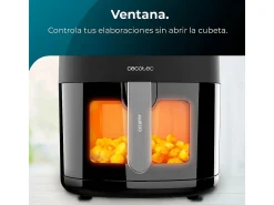 Freidora de aire Cecotec Cecofry Fantastik Window 6500 1700W 6,5L con ventana negro