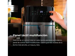 Freidora de aire Cecotec Cecofry Full lnoxBlack 5500 Pro 1700W 5,5L 8 modos de cocinado negro/inox