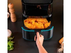 Freidora de aire Cecotec Cecofry Full lnoxBlack 5500 Pro 1700W 5,5L 8 modos de cocinado negro/inox