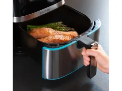 Freidora de aire Cecotec Cecofry Full lnoxBlack 5500 Pro 1700W 5,5L 8 modos de cocinado negro/inox
