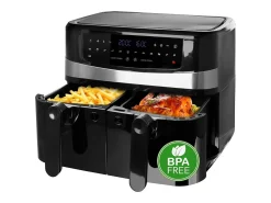 Freidora de aire Emerio AF-126672 2400W 9L 2 bandejas negro
