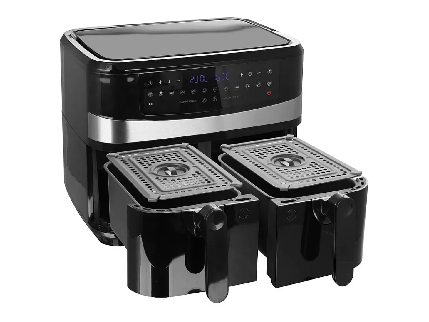 Freidora de aire Emerio AF-126672 2400W 9L 2 bandejas negro