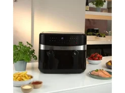 Freidora de aire Emerio AF-126672 2400W 9L 2 bandejas negro