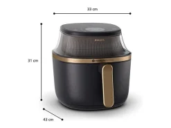Freidora de aire Philips NA332/00 Negra 1700W 6.2L