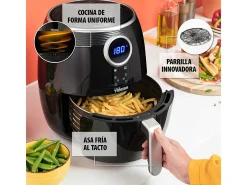 Freidora de aire Tristar FR-6956 Crispy Fryer 1500W 4,5L 8 modos 200ºC negro