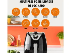 Freidora de aire Tristar FR-6994 1500W 4,5L diseño XXL negro