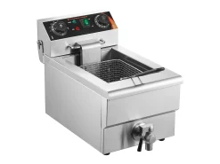 Freidora Eléctrica Comercial SucceBuy 3000 W 9 L en Acero Inoxidable Mejorada a 200 °C