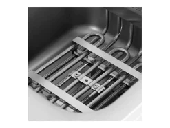 Freidora eléctrica de 13 litros 5000 vatios grifo de vaciado zona fría sobre mueble profesional de acero inoxidable 14_0003985