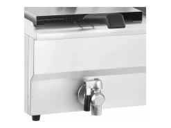Freidora eléctrica profesional para restaurante de 10 litros con grifo de vaciado 14_0001780