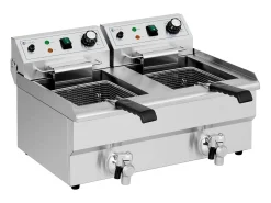 Freidora eléctrica profesional de 2 x 11 litros 230 voltios acero inoxidable 14_0003987