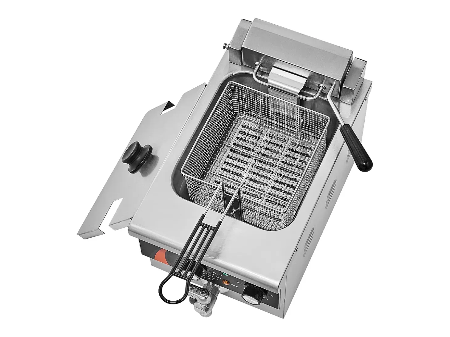 Freidora SucceBuy Comercial de Mostrador 8,5 L 1750 W, Diseñada para Uso Intensivo en Establecimientos de Comida Rápida