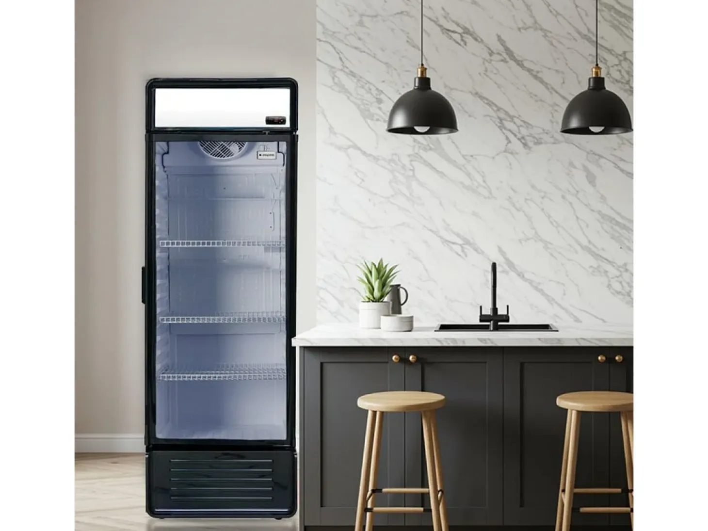 Frigorífico Aspes ARH1856300ENF cíclico 345L negro 185 cm