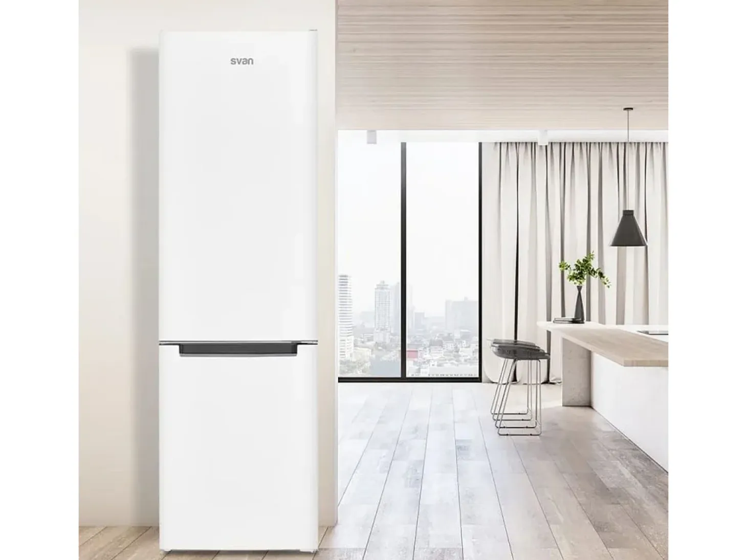 Frigorífico combi Svan SC185502E cíclico 262L E blanco 180 cm
