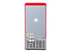 Frigorífico de 60L con 2 puertas e iluminación LED - Consumo energético 102 kWh/año - Rojo