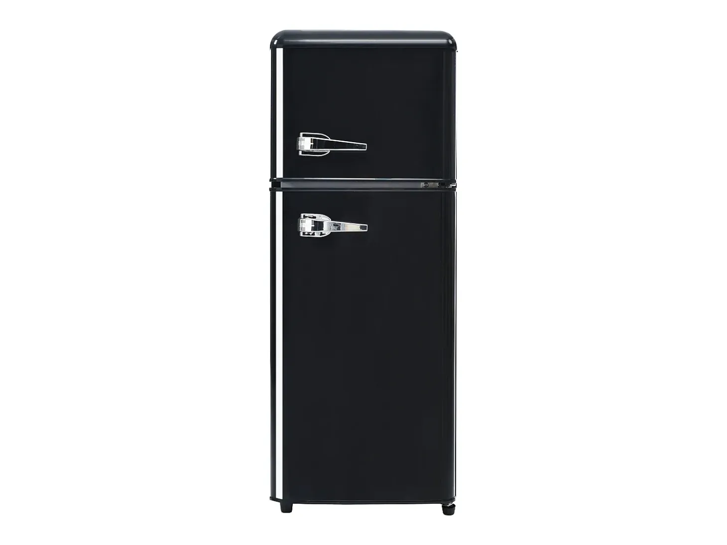Frigorífico retro de 92L con 2 puertas e iluminación LED - -27°C a 13°C - Negro
